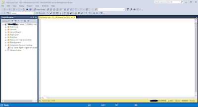 Successfully logged in to SQL Server using Microsoft SQL Server Management Studio