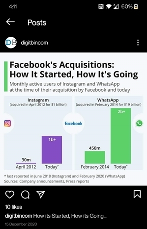 سبب عدم توفر النشر على Instagram