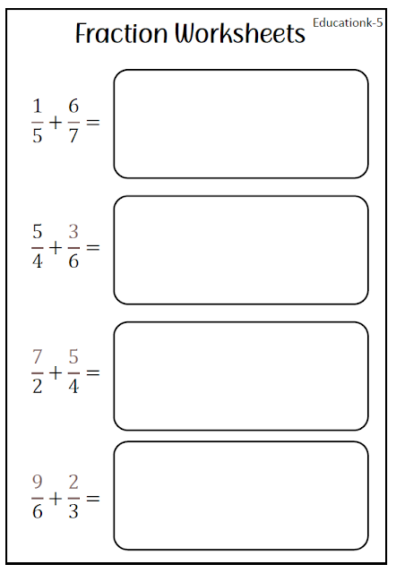 fraction Worksheets