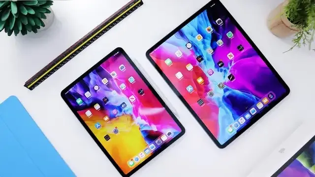 two ipad pros laying side by side for graphic design