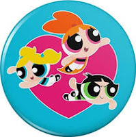 Powerpuff Girls Heart Pinback