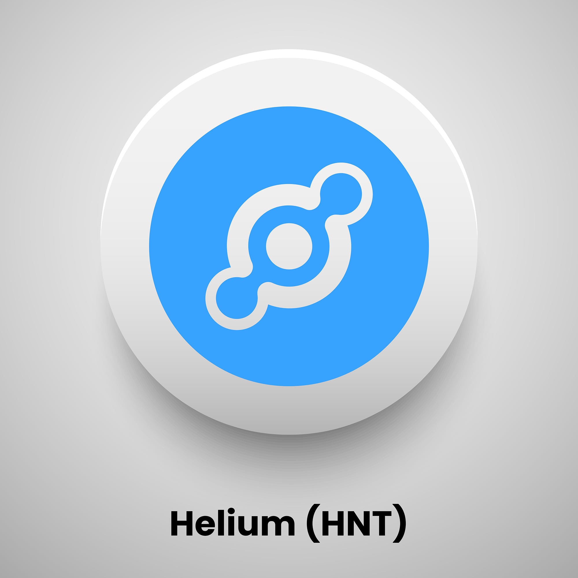 Helium (HNT) crypto currency logo free vector download