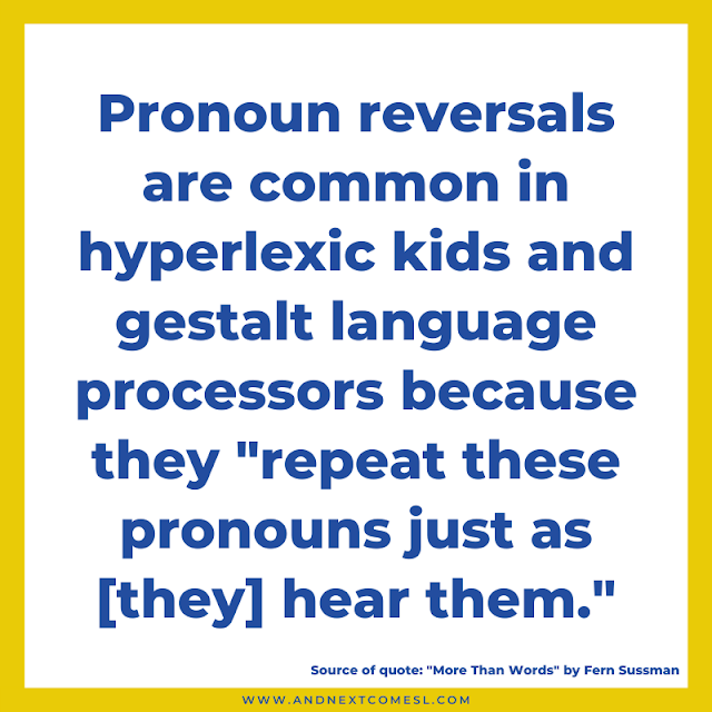Pronoun reversals in hyperlexia