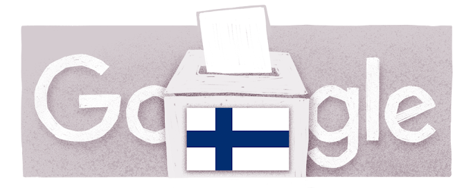 What is on todays google homepage? Finland Elections 2023