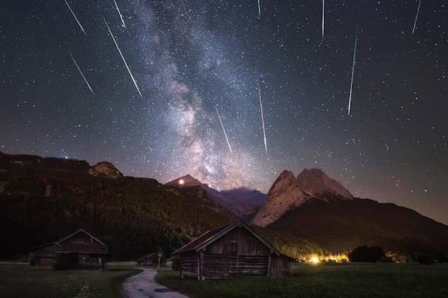 Pico de chuva de meteoros em 2022 - efemérides astronomicas 2022