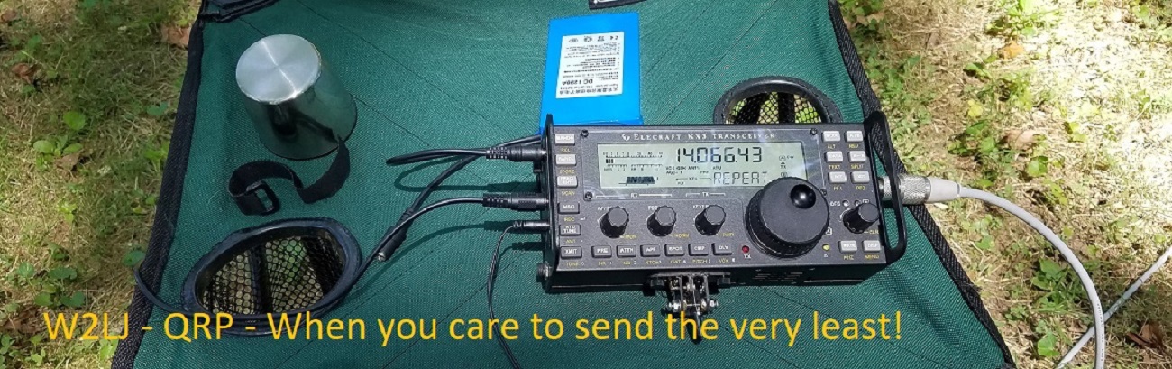    W2LJ QRP  -  When you care to send the very least!