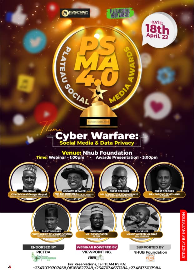 UNIQUE  WHY PLATEAU SOCIAL MEDIA AWARDS 4.0 IS UNIQUE - See how to Buy Tickets #Isabi