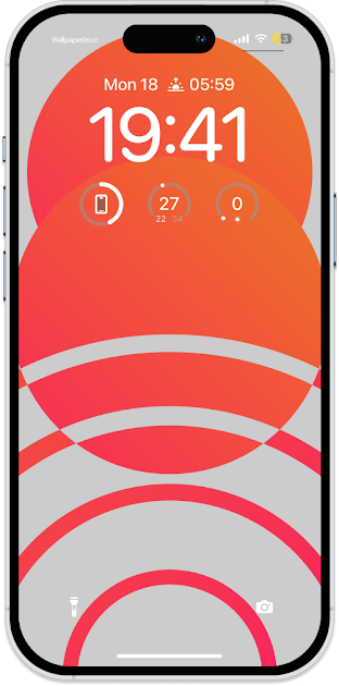 Simple Design Orange Wallpaper for Mobile