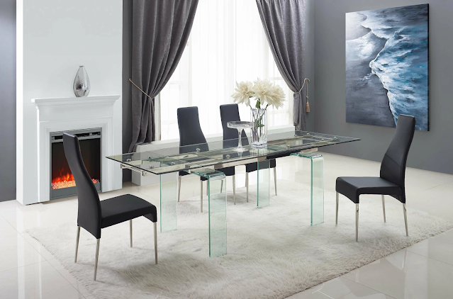 glass dining table