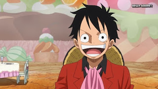 ワンピースアニメ WCI編 833話 ルフィ かわいい Monkey D. Luffy | ONE PIECE ホールケーキアイランド編