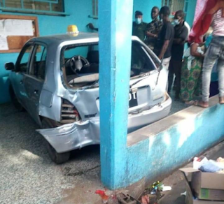 Anjouan : Accident d’un taxi à l’hôpital de Hombo
