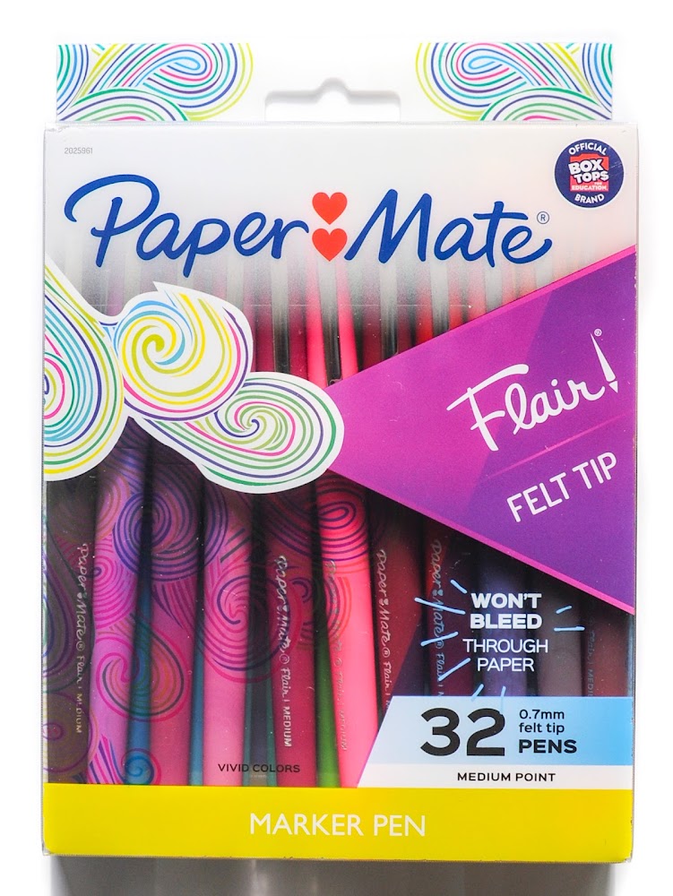 Sticker Multi colored felt tip pens