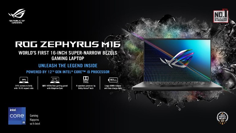 Asus ROG Zephyrus M16 GU603Z Hadir di Indonesia, Siap Manjakan Gamer dan Content Creator
