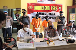 Polsek Singkep Barat Amankan Dua Orang Resedivis Lantaran Diduga Melakukan Pencurian Disebuah Gudang