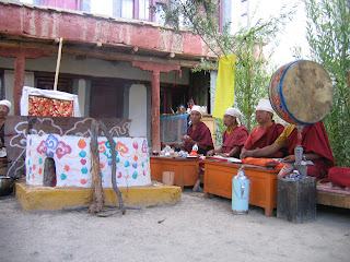 Ladakh'ta bir Budist tören