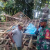 Babinsa Koramil 0824/14 Panti Bantu Kerja Bakti Perbaikan Rumah Warga Yang Roboh