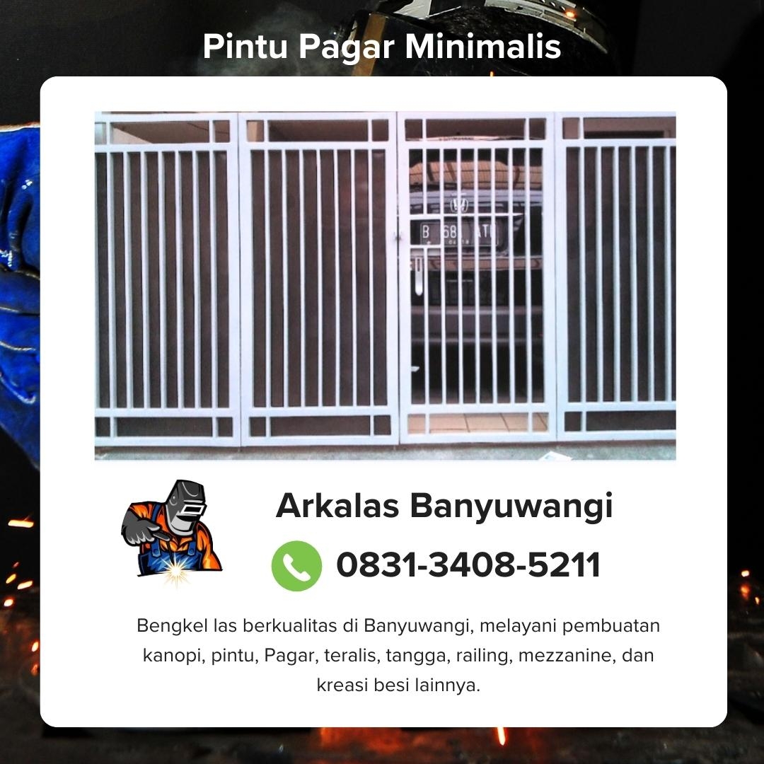 Pintu Pagar Besi Minimalis Banyuwangi