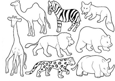 Desenhos de animais para pintar