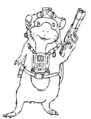 Funny Guinea Pig Coloring Pages Pdf