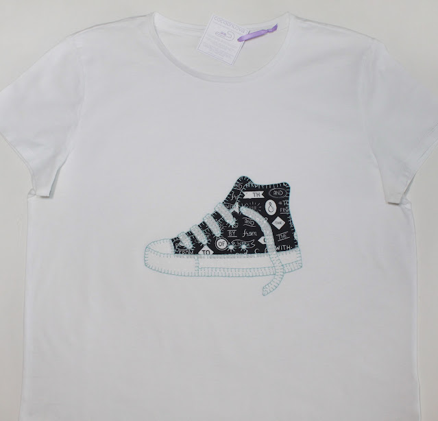 camiseta zapatilla converse all star