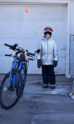 Girl with bike