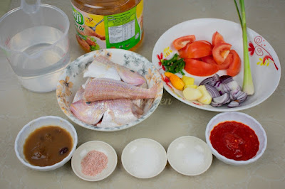 Bahan-Bahan Masak Ikan Kerisi Asam Pedas, eda kitchen, ida nursuri, eda nursuri