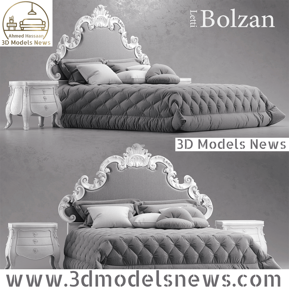 Bolzan Letti FLORENCE CHIC bed model