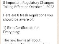 Important Regulatory Changes Taking Effect on October 1, 2023