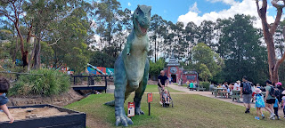 T Rex Dinosaur Sculpture at the Australian Reptile Park in Somersby, NSW