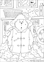 Paddington Bear coloring page What a mess