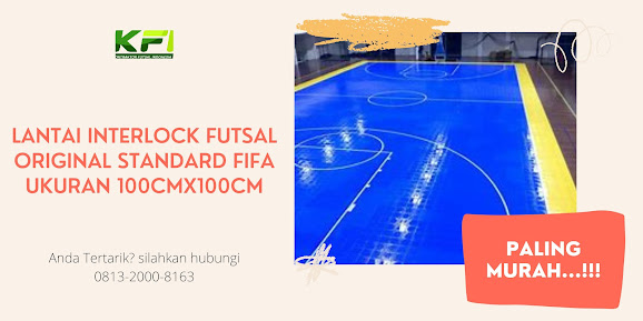 PALING MURAH...!!! Lantai Interlock Futsal Original Standard FIFA Ukuran 100cmx100cm