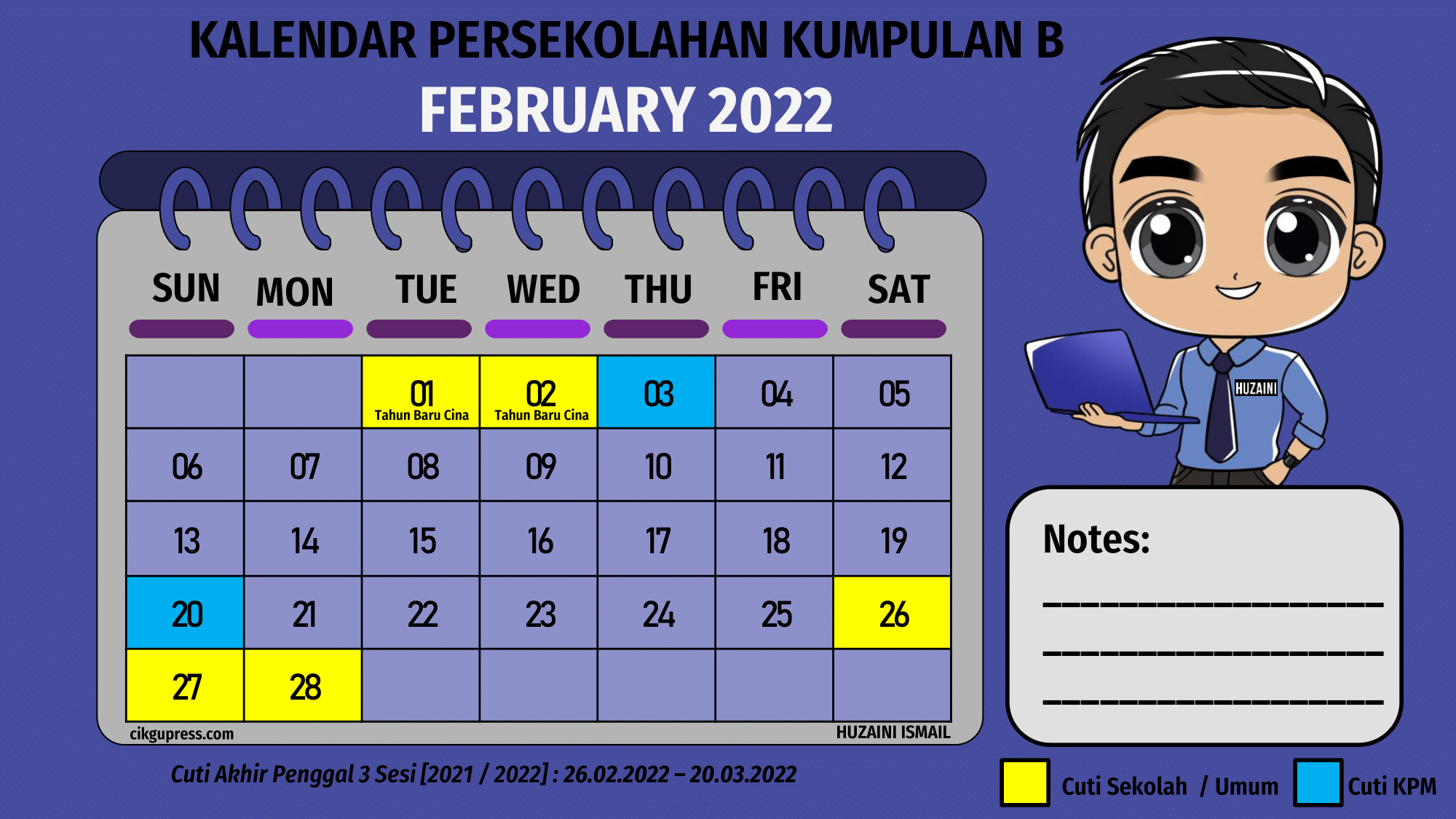 kalendar 2022 dan 2023