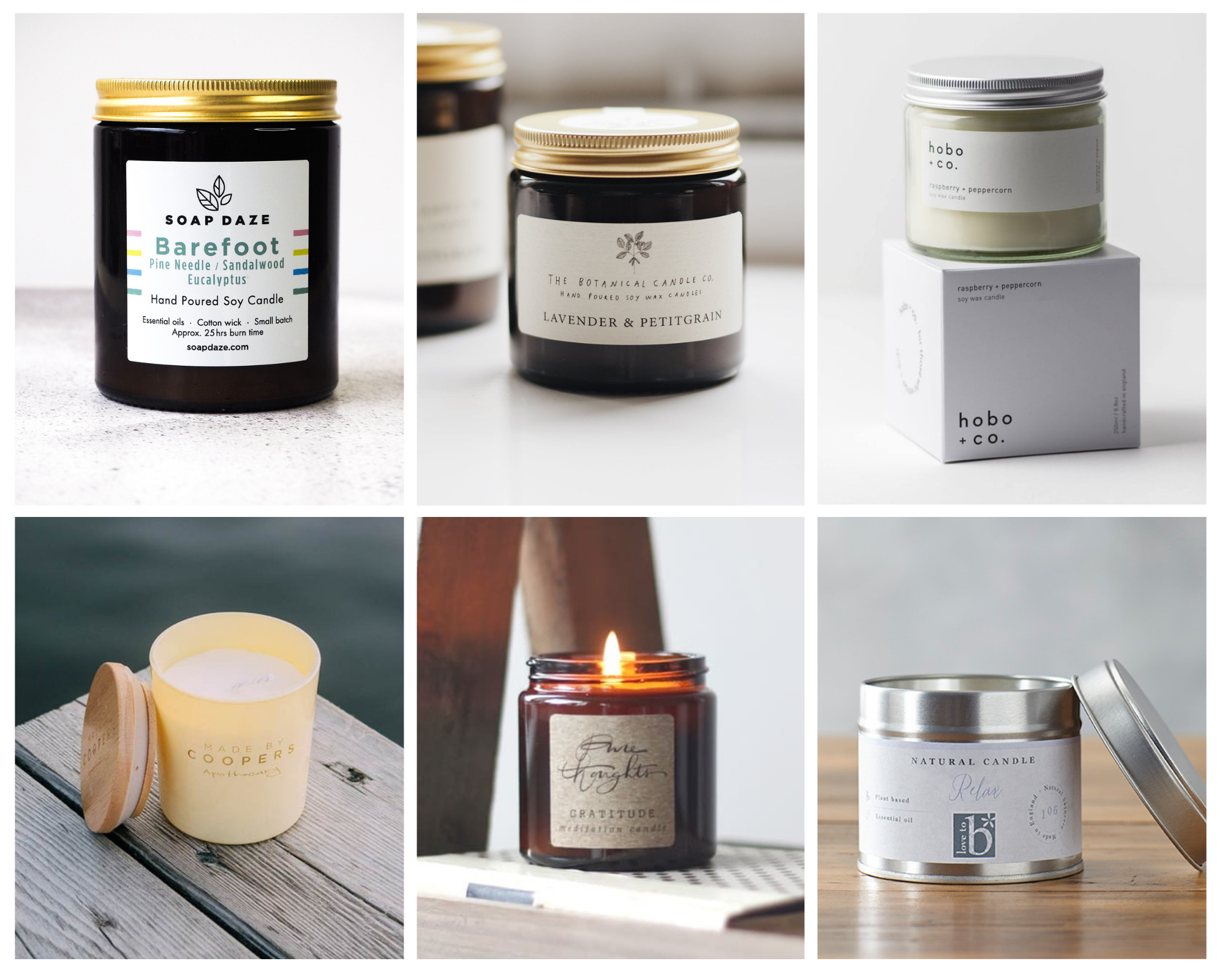 Home Fragrance with Natural Soy Wax Candles
