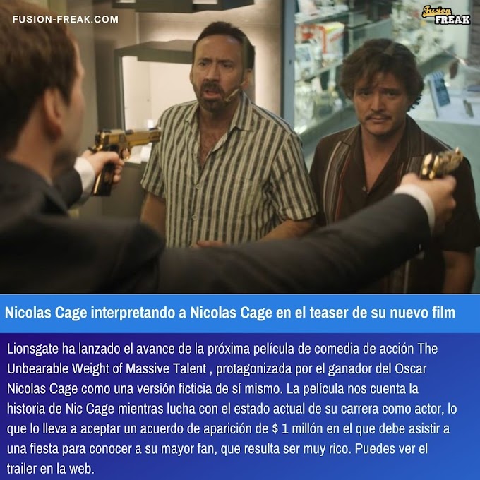 Nicolas Cage interpretando a Nicolas Cage en el teaser de su nuevo film