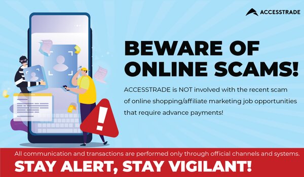 ACCESSTRADE Malaysia Is Not Involved In Shopee/Lazada Online Affiliate Marketing Scams