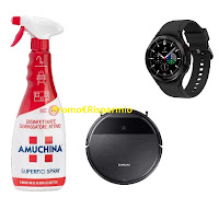 Concorso Amuchina : vinci Samsung Aspirapolvere PowerBot o Galaxy Watch4