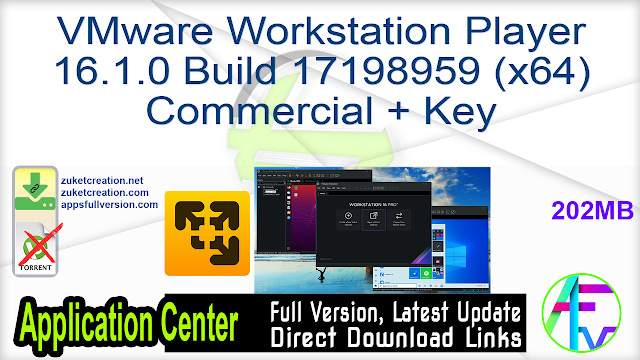 VMware Workstation Player Full İndir – V16.2.1 Build 18811642 – KaliLinux Lisanslama