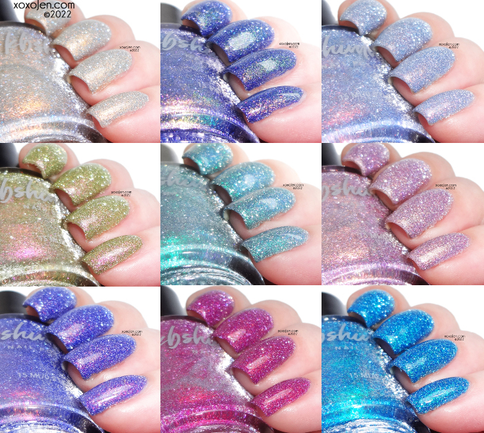 xoxoJen's swatch of KBShimmer: Lounge Collection (All Reflective!)