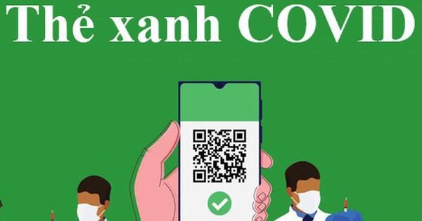 thẻ xanh Covid