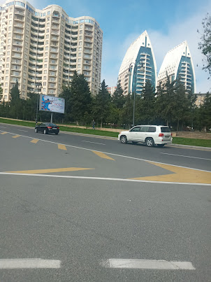 The drive to Gobustan from Baku.