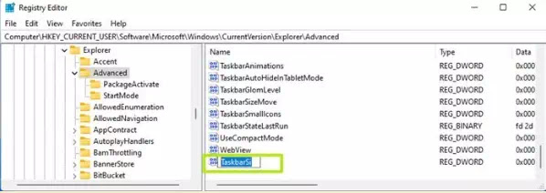 Cara Mengubah UKuran Taskbar Windows 11-4