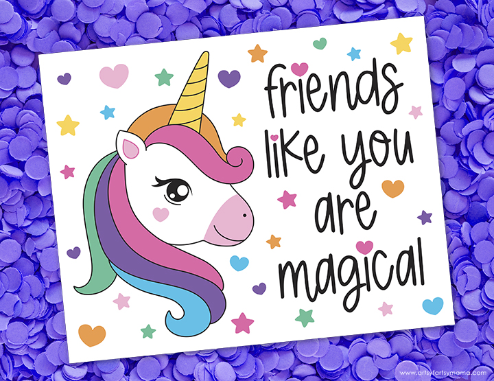 Free Printable Unicorn Gift Tag