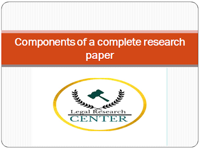 Components of a complete research paper