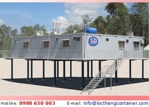 Container Ghép 40 Feet Trên Trụ Đỡ