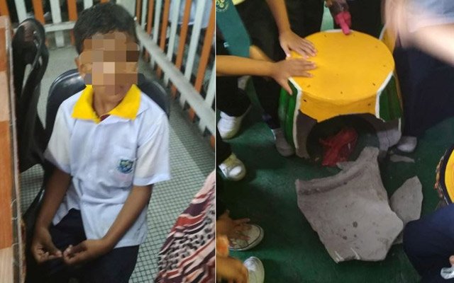 Adik lelakinya hyperaktif, hingga menyebabkan pecah bangku di sekolah