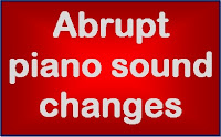Williams Overture III abrupt piano sound changes