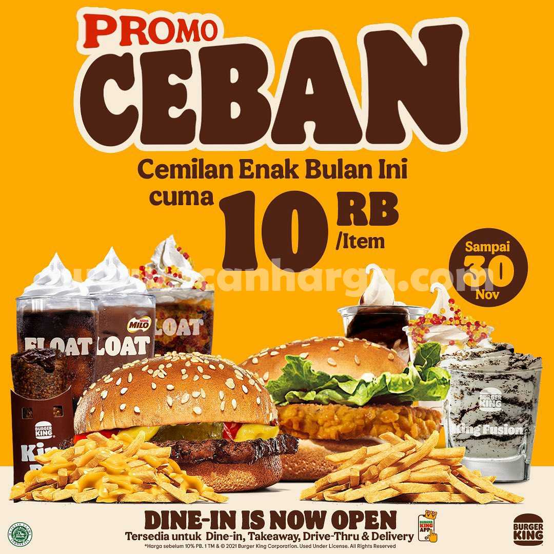 BURGER KING Promo CHEBAN - Cheeseburger cuma Ceban per item 1