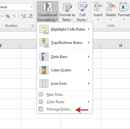مثال على استخدام الأيقونات في التنسيق الشرطي في Excel