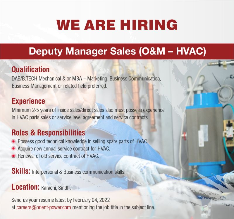 Orient Energy Systems Pvt Ltd Jobs Deputy Manager Sales