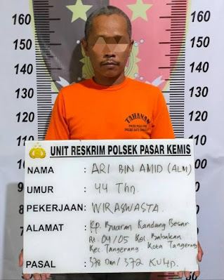 Kapolresta Tangerang Kombes Pol Wahyu Sri Bintoro menerangkan, peristiwa penipuan atau penggelapan sepeda motor itu terjadi pada Minggu (30/5) lalu di tempat korban berjualan angkringan